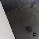 Italian modern black wood Saratoga table Lella Massimo Vignelli Poltronova 1960s