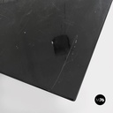 Italian modern black wood Saratoga table Lella Massimo Vignelli Poltronova 1960s