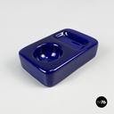 Italian mid-century modern blue egg cup by Mangiarotti Fratelli Brambilla 1970s