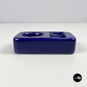 Italian mid-century modern blue egg cup by Mangiarotti Fratelli Brambilla 1970s