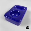 Italian mid-century modern blue egg cup by Mangiarotti Fratelli Brambilla 1970s