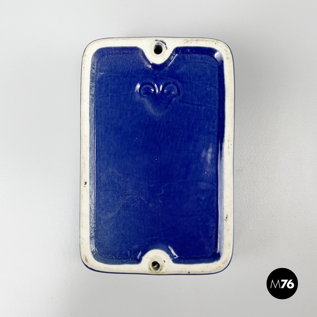 Italian mid-century modern blue egg cup by Mangiarotti Fratelli Brambilla 1970s