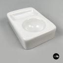 Italian mid-century modern white egg cups by Mangiarotti Fratelli Brambilla 1970