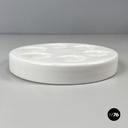 Italian mid-century modern white egg cup by Mangiarotti Fratelli Brambilla 1970s