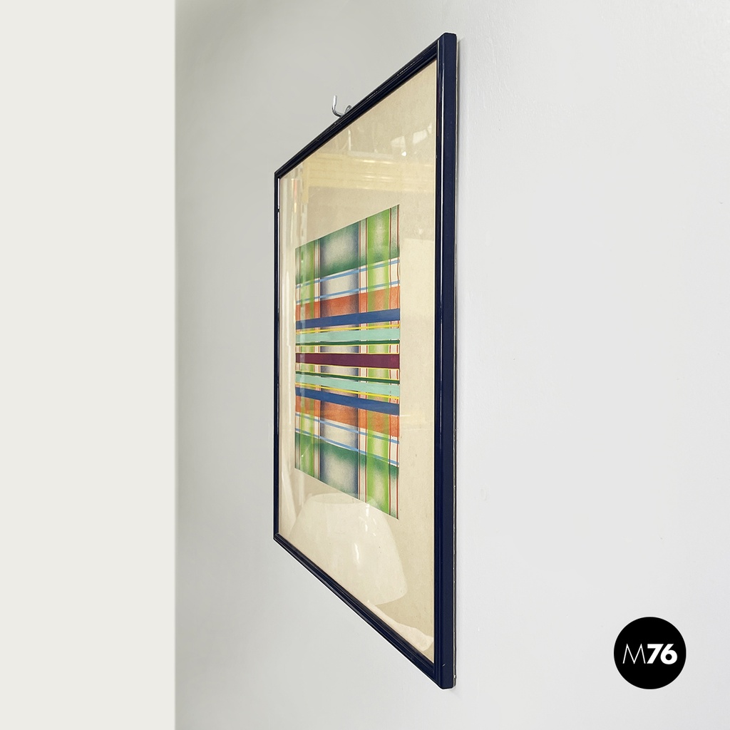 Quadro geometrico su carta, 1990 ca.