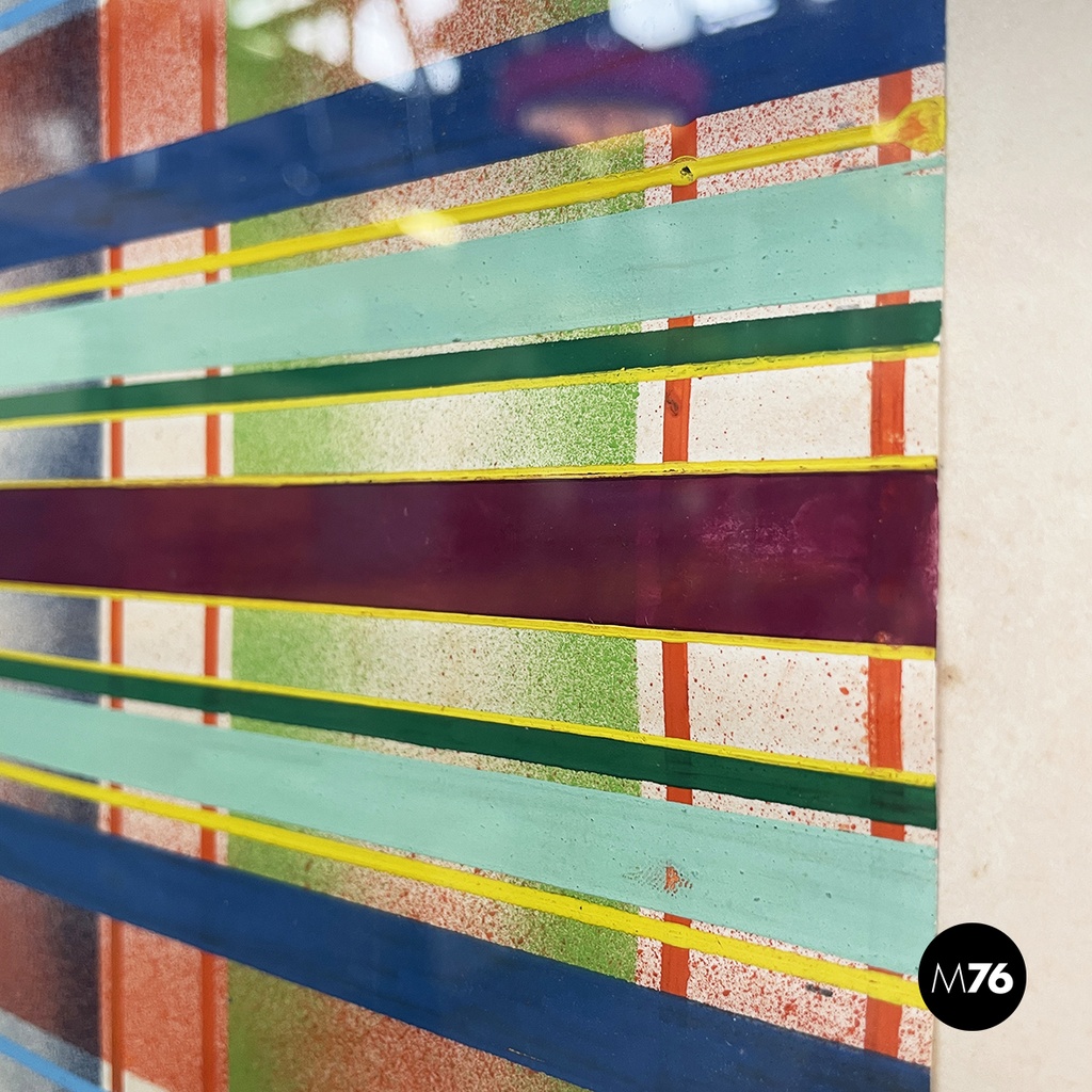 Quadro geometrico su carta, 1990 ca.