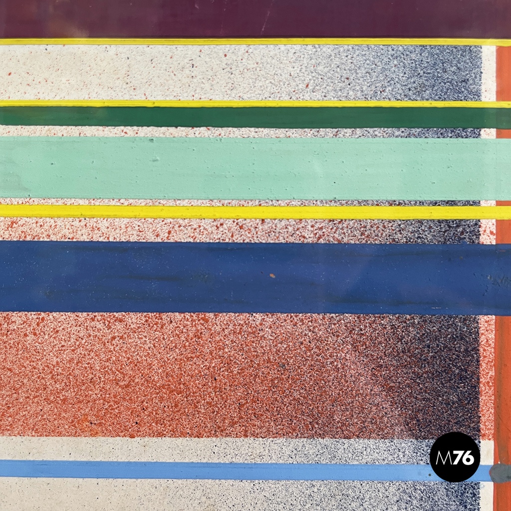 Quadro geometrico su carta, 1990 ca.