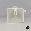 Italian modern white ceramic teapot Angelo Mangiarotti Fratelli Brambilla, 1970s