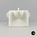 Italian modern white ceramic teapot Angelo Mangiarotti Fratelli Brambilla, 1970s