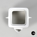 Italian modern white ceramic teapot Angelo Mangiarotti Fratelli Brambilla, 1970s