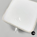 Italian modern white ceramic teapot Angelo Mangiarotti Fratelli Brambilla, 1970s