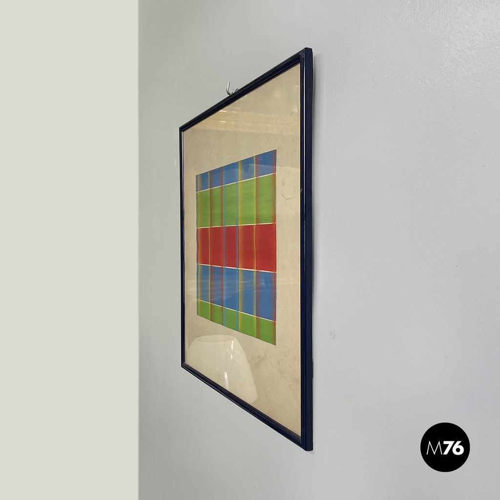 Quadro geometrico su carta, 1990 ca.