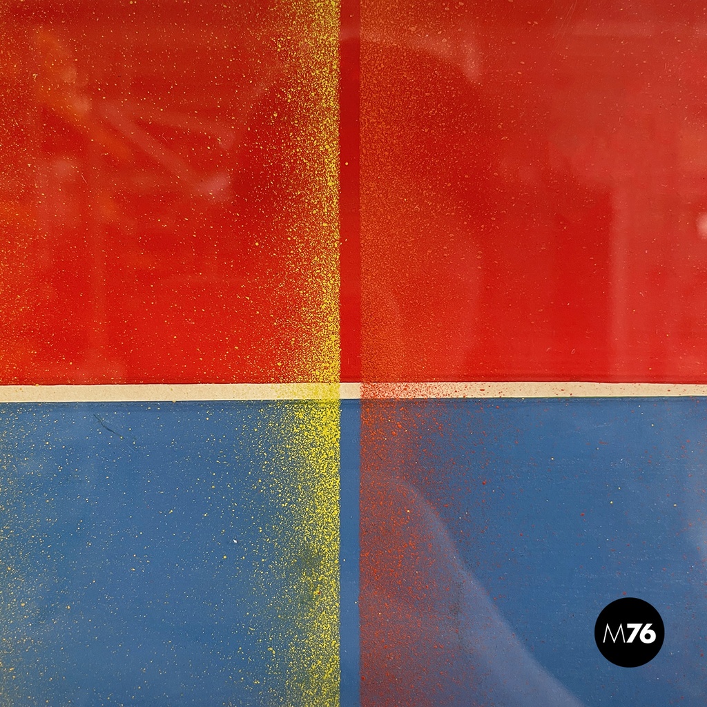 Quadro geometrico su carta, 1990 ca.