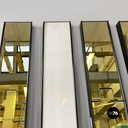 Italian modular Gronda wall mirrors and lamp, Luciano Bertoncini for Elco, 1970s