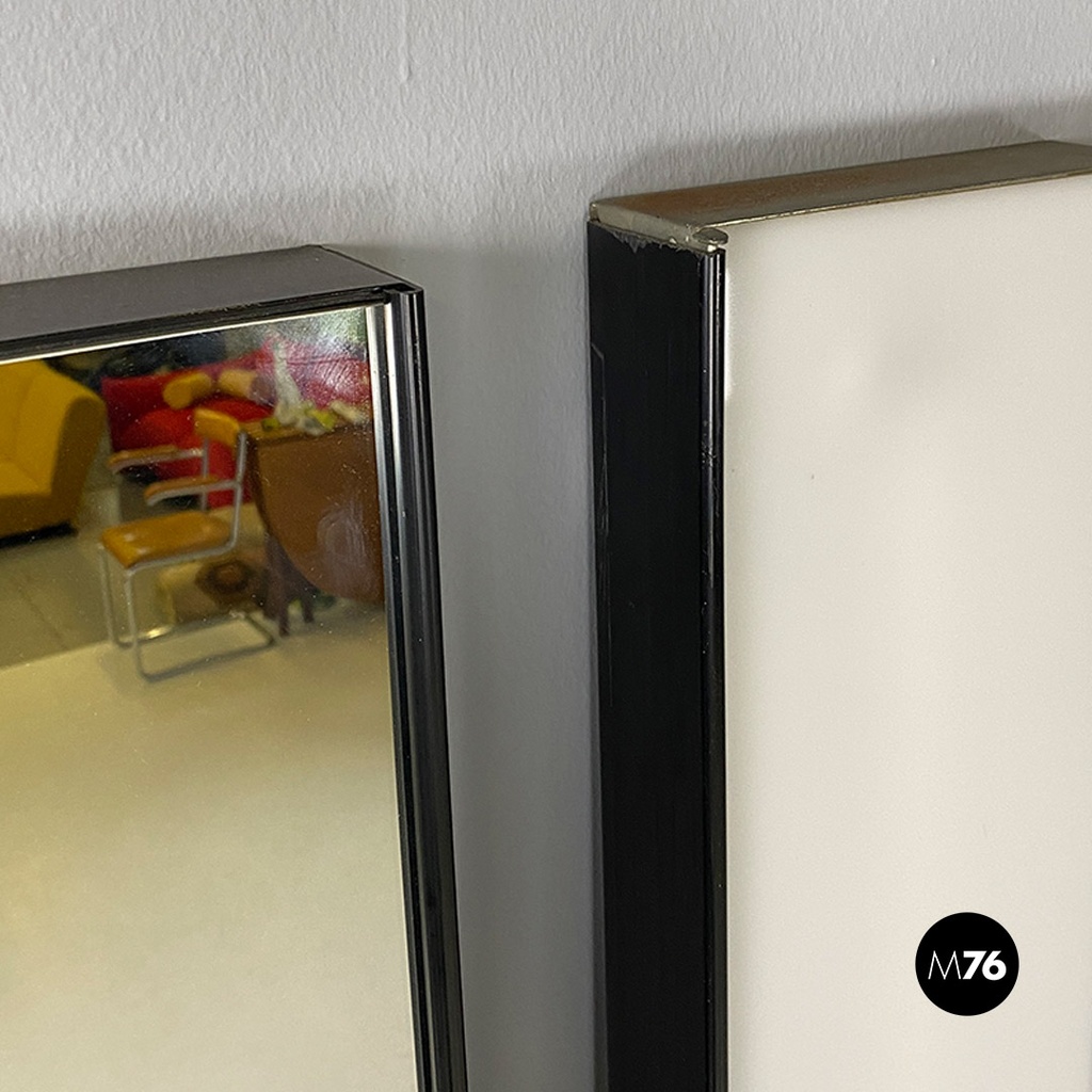 Italian modular Gronda wall mirrors and lamp, Luciano Bertoncini for Elco, 1970s