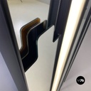 Italian modular Gronda wall mirrors and lamp, Luciano Bertoncini for Elco, 1970s