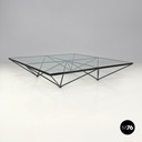 Italian modern black coffee table Alanda by Paolo Piva for B&B Italia, 1980s