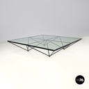 Italian modern black coffee table Alanda by Paolo Piva for B&B Italia, 1980s