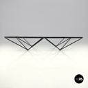 Italian modern black coffee table Alanda by Paolo Piva for B&B Italia, 1980s