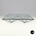 Italian modern black coffee table Alanda by Paolo Piva for B&B Italia, 1980s