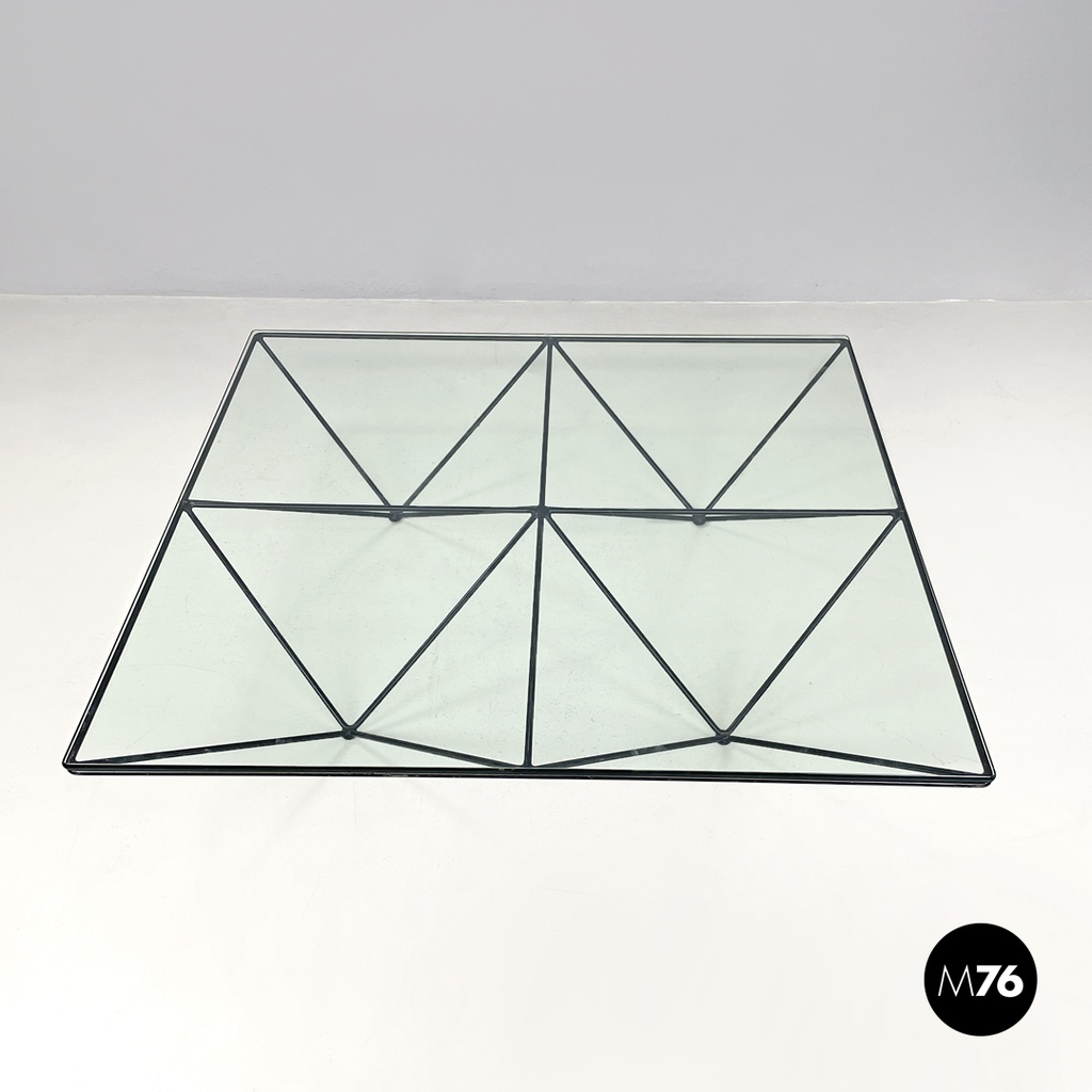 Italian modern black coffee table Alanda by Paolo Piva for B&B Italia, 1980s