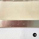 Italian modern lithographic print of winter landscape in metal frame, 1970s