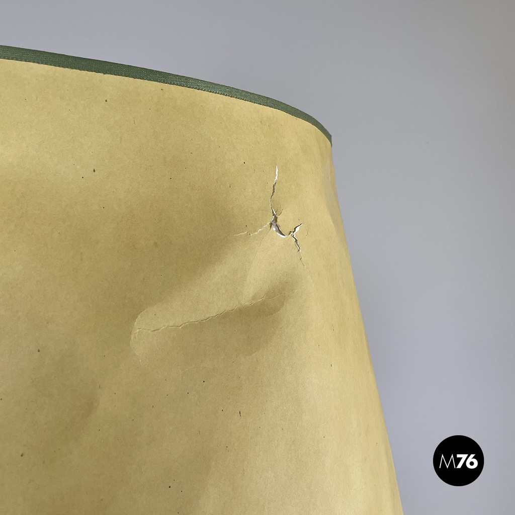 Italian modern Pineapple shape floor lamp in wicker, 1970s