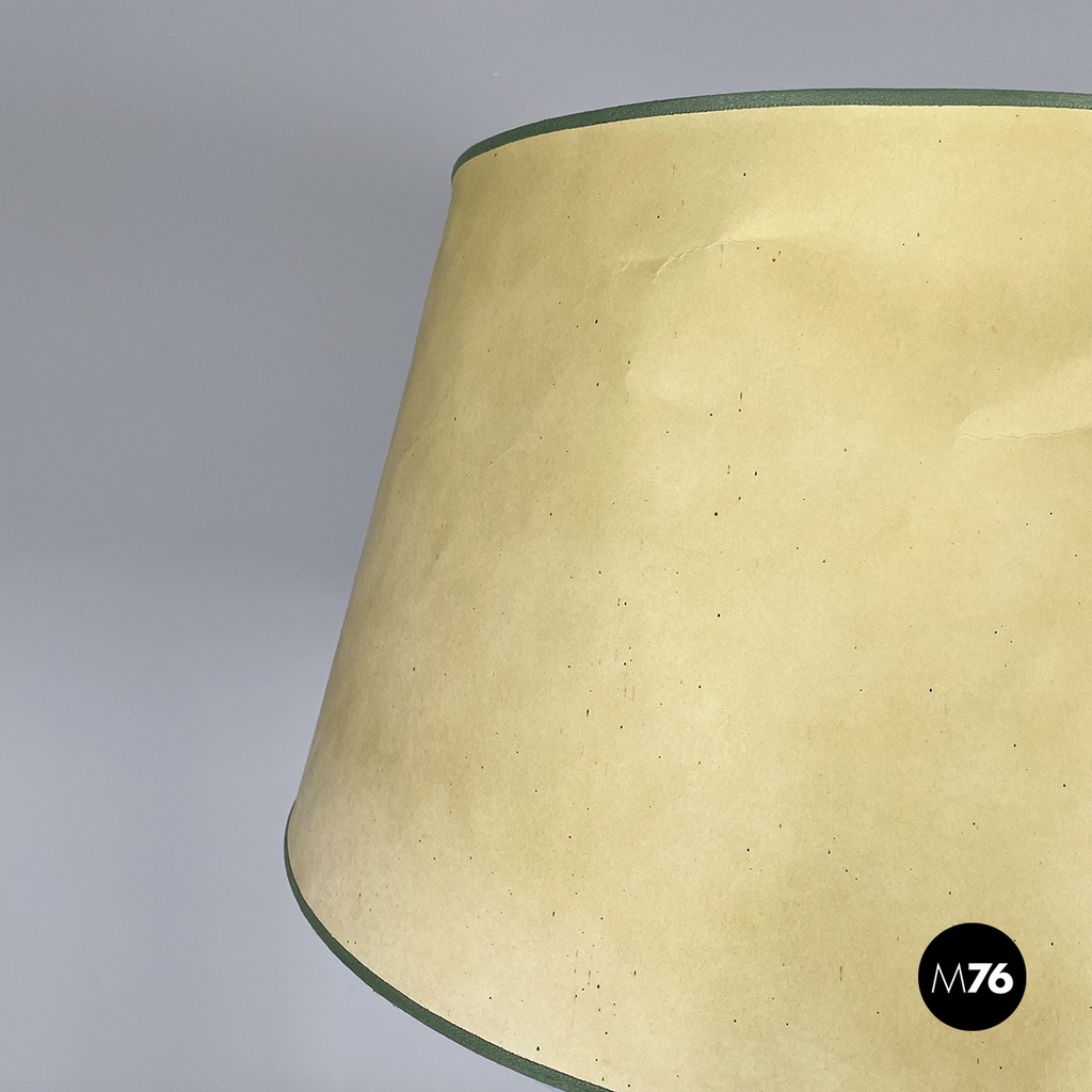 Italian modern Pineapple shape floor lamp in wicker, 1970s