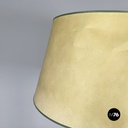 Italian modern Pineapple shape floor lamp in wicker, 1970s