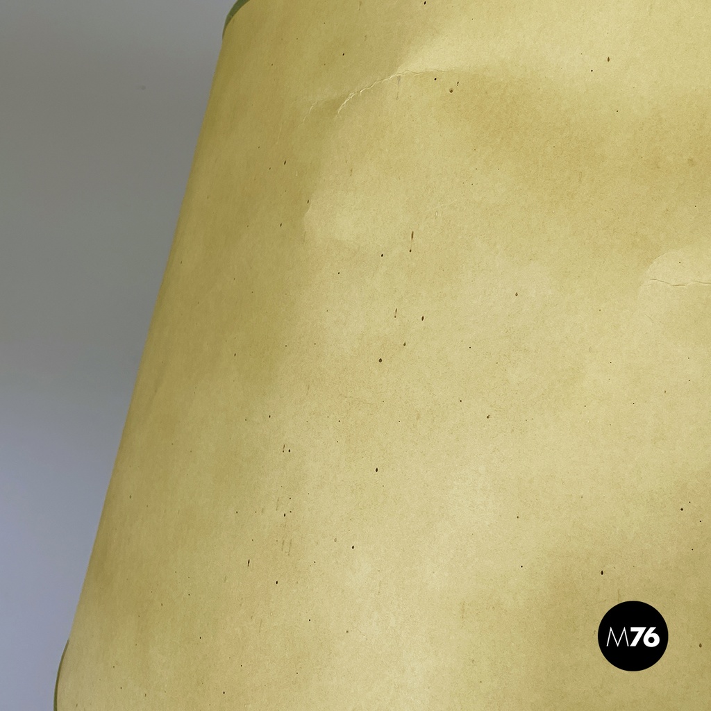 Italian modern Pineapple shape floor lamp in wicker, 1970s