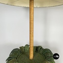 Italian modern Pineapple shape floor lamp in wicker, 1970s