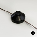 Italian modern Pineapple shape floor lamp in wicker, 1970s