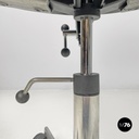 Danis modern black rubber and metal swivel office chairs by Fritz Hansen, 1980s