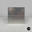 Italian modern square aluminum and brass ashtray Fratini for Gexco Italia 1970s 