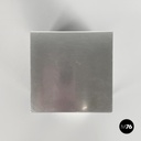 Italian modern square aluminum and brass ashtray Fratini for Gexco Italia 1970s 