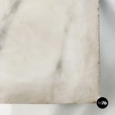 Italian Carlo X Wall console in white marble and wood, early 1800s