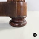 Italian Carlo X Wall console in white marble and wood, early 1800s