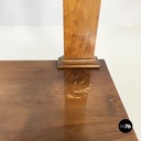 Italian Carlo X Wall console in white marble and wood, early 1800s