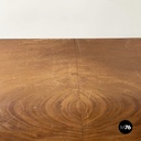 Italian Carlo X Wall console in white marble and wood, early 1800s