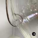 Italian space age iridescent glass chandelier Sona by Carlo Nason Lumenform 1970