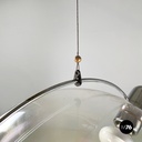 Italian space age iridescent glass chandelier Sona by Carlo Nason Lumenform 1970