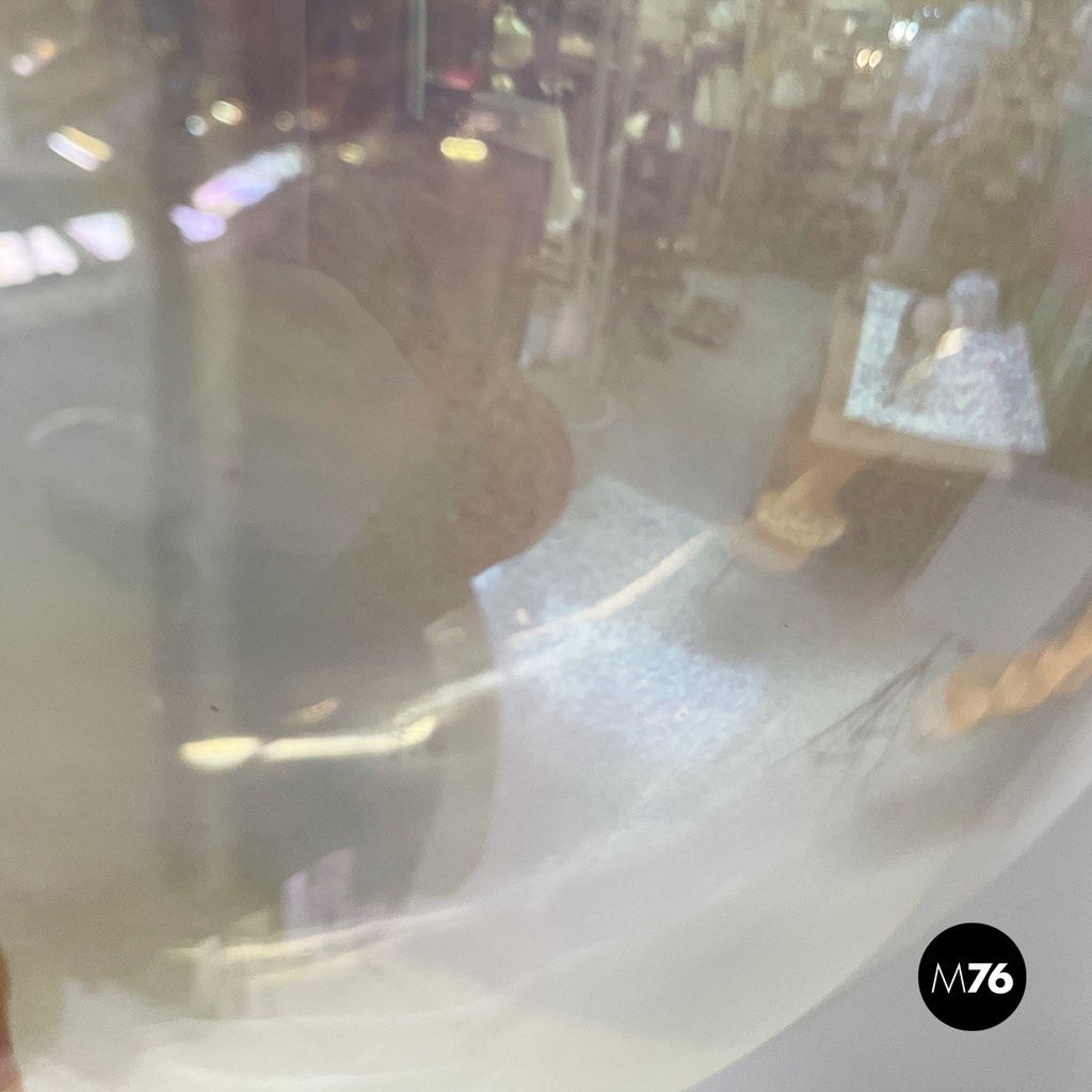 Italian space age iridescent glass chandelier Sona by Carlo Nason Lumenform 1970