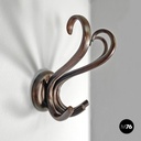 Italian mid-century modern curled wooden wall coat hangers by Italcomma, 1960s