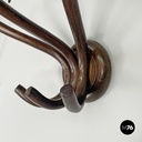 Italian mid-century modern curled wooden wall coat hangers by Italcomma, 1960s