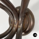 Italian mid-century modern curled wooden wall coat hangers by Italcomma, 1960s