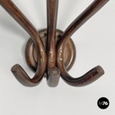 Italian mid-century modern curled wooden wall coat hangers by Italcomma, 1960s