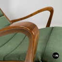 Italian mid-century modern green rocking chair 572 Studio Tecnico Cassina, 1950s