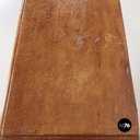 Italian antique rectangular chest with folding top in poplar wood, 1600s