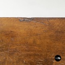 Italian antique rectangular chest with folding top in poplar wood, 1600s