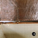 Italian antique rectangular chest with folding top in poplar wood, 1600s